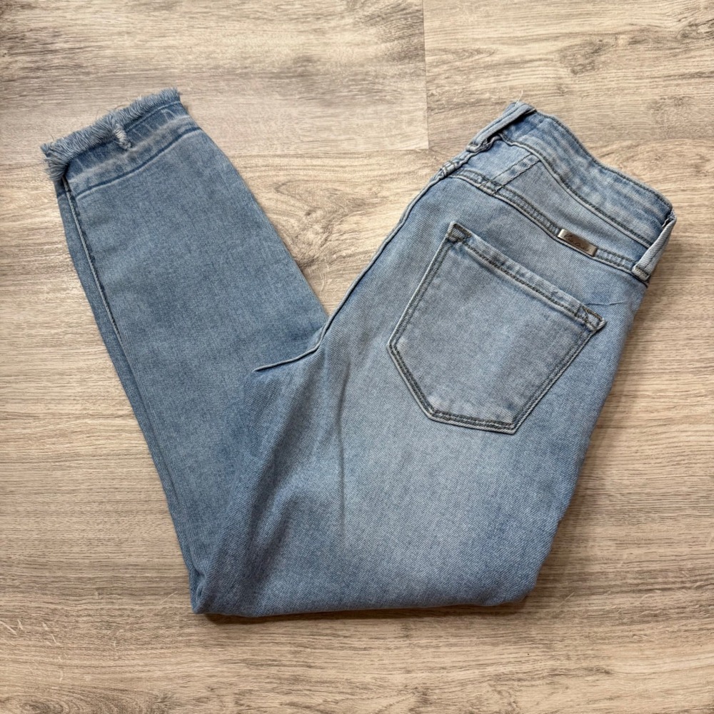 KanCan High Rise‎ Skinny Jeans Light Wash Frayed Released Hem KC2556L Size 3/25